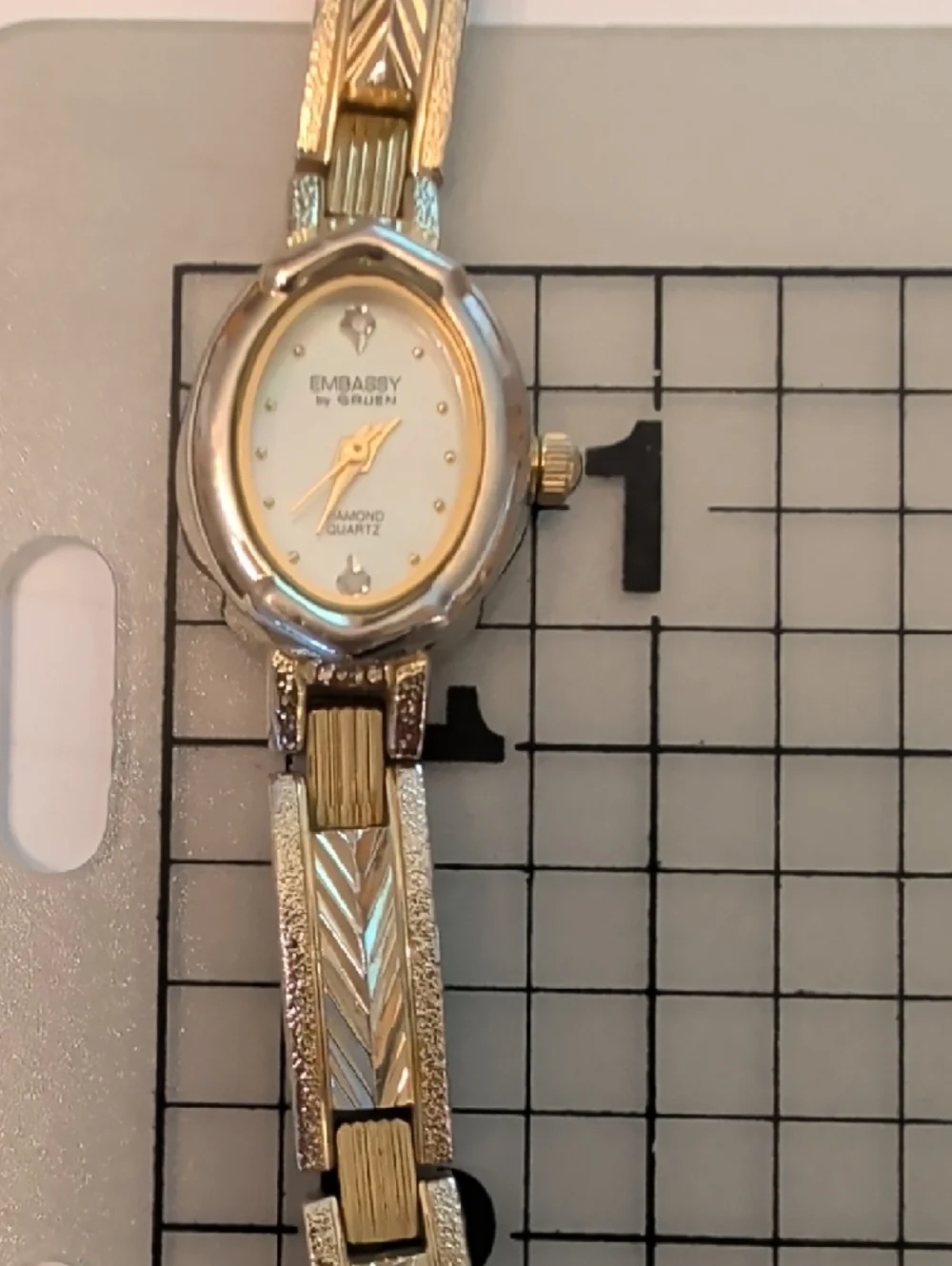 Embassy by Gruen Women's Diamond Accent Watch - Light Gold